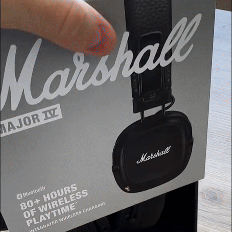 Marshall Major V Type C | Premium Wireless Headset with Bluetooth 5.3 | 7 Days Replacement Policy | 40mm Drivers, 20+ Hour Battery Life, Fast Charging, Dual Mic, Foldable Travel-Friendly Build, Premium Sound | iOS & Android | Cash On Delivery (COD)