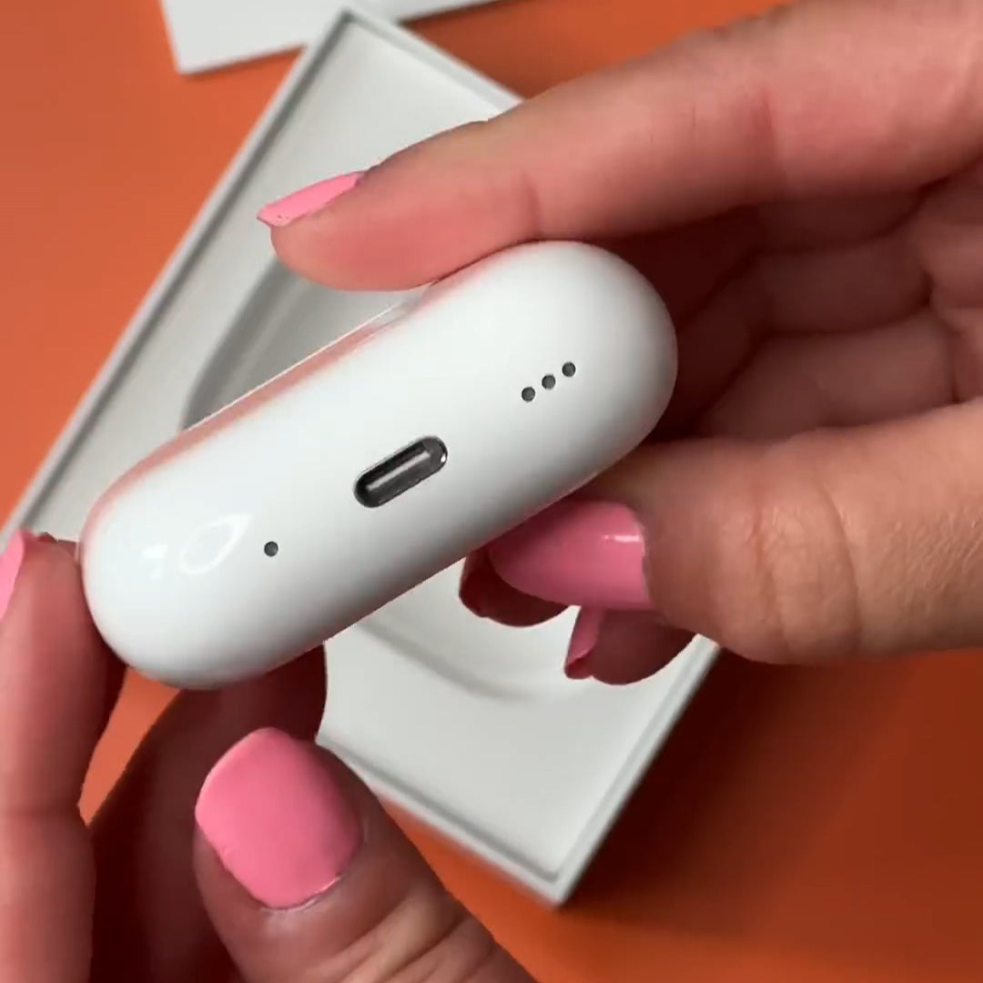 AirPods Pro 2nd Gen Type-C | Premium Wireless In-Ear Earbuds with Bluetooth 5.3 | 7 Days Replacement Policy | Active Noise Cancellation, Wireless Charging Case, Touch Controls, Mic, Splash Resistance | iOS & Android | Cash On Delivery (COD)